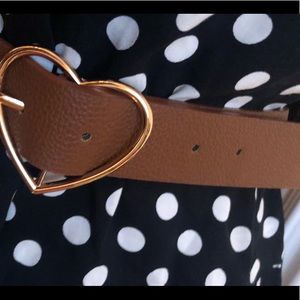 Heart Shaped belt buckle belt
